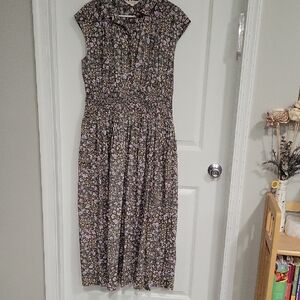 Lucky Brand Multicolor Floral Midi Dress